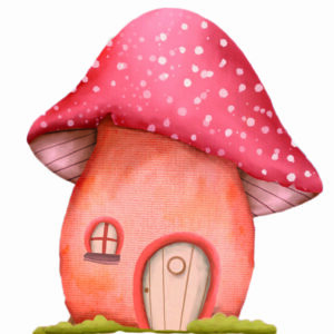 Cute Fairy Toadstool cutout