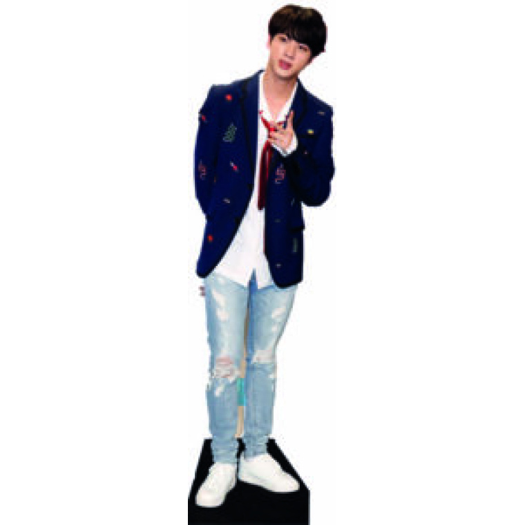 Jin aka Kim Seokjin BTS Band Lifesize Celebrity Cutout Personalised