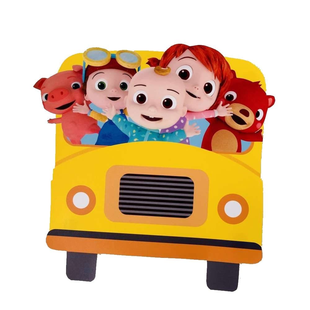Bus Party Decoration Cardboard cutout Personalised
